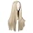MapofBeauty Women Special Natural Long Straight Side Bangs Wig (Blonde1)