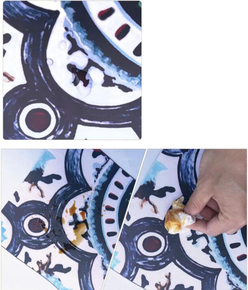 Retro Ceramic Wallpaper Self Adhesive Wall Borders Peel and Stick Waterproof Kitchen Wall Covering 20CM X 5M(Color:06) (4)