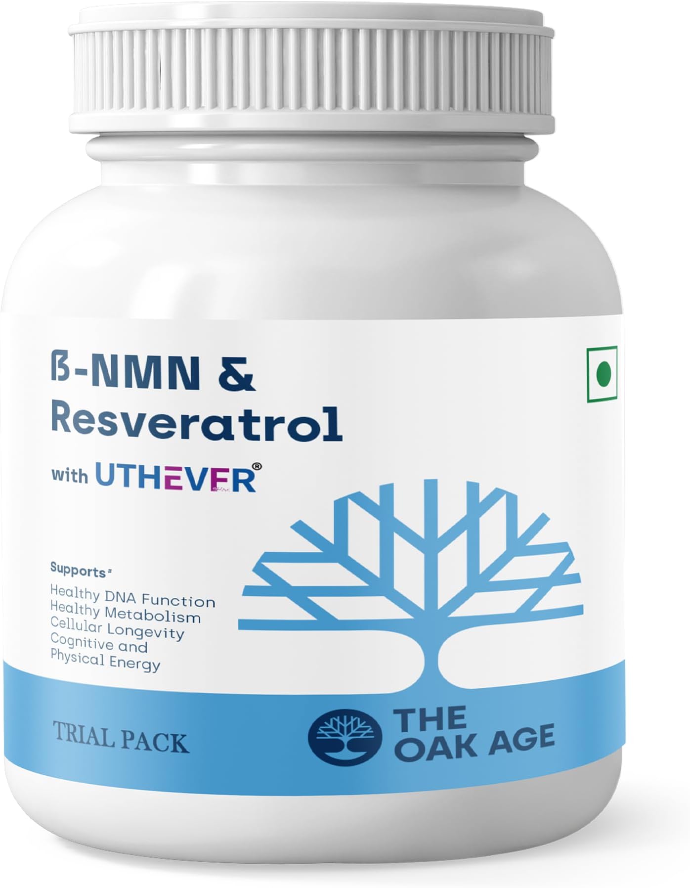Premium NMN + Resveratrol – Trial/Travel Pack (7 Servings, 7 Capsules)
