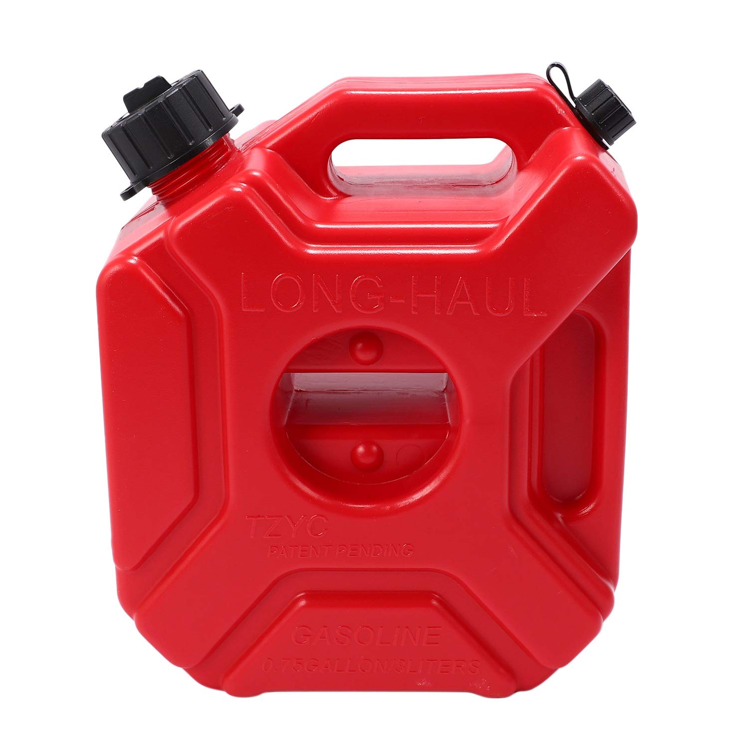 motocicleta roja 3L tanque de combustible de emergencia de plástico gasolina coche contenedor de repuesto tanques de gasolina bidón ATV UTV