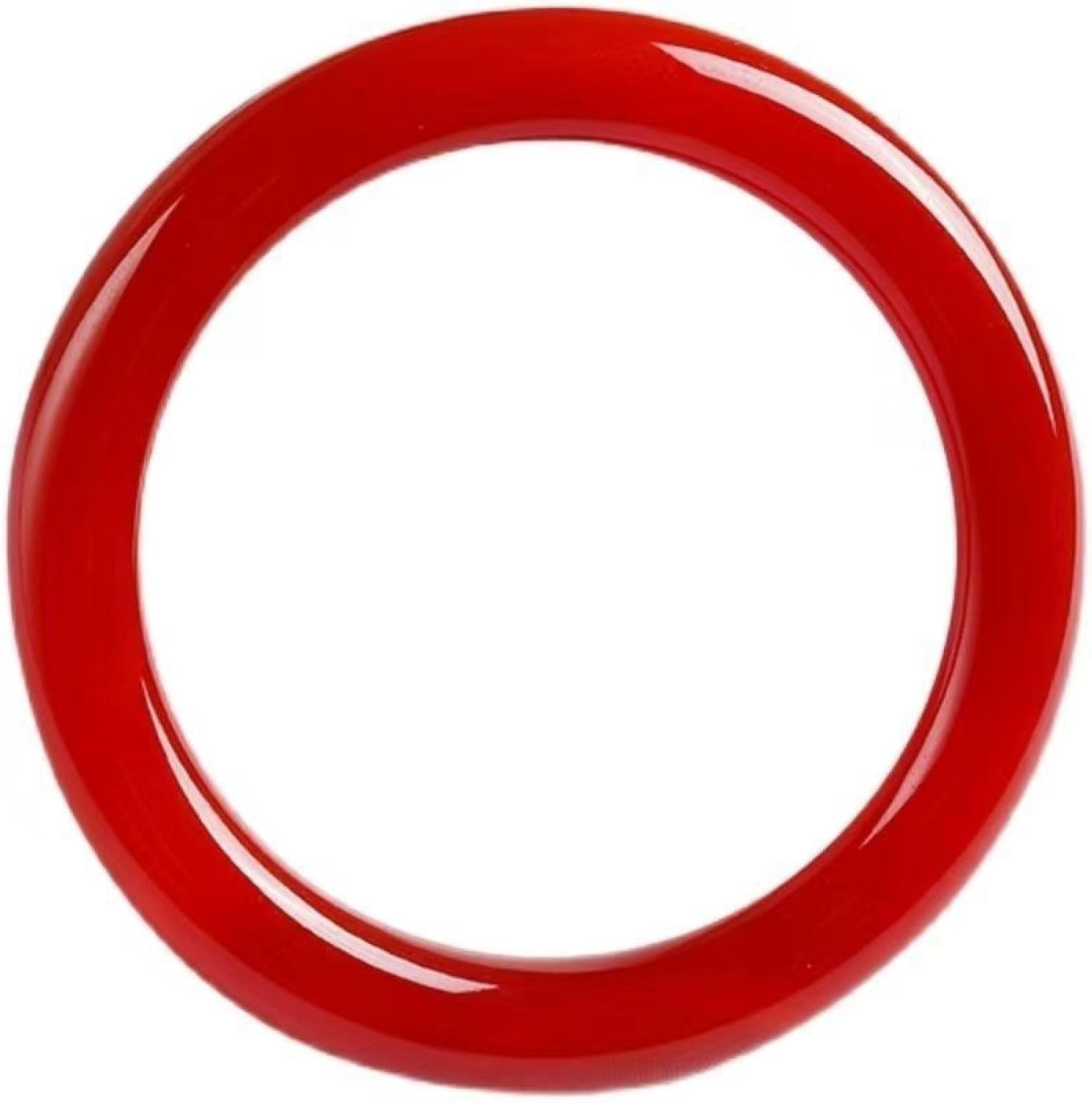 Natural Jade Bangle Bracelet for Women Red Agate Round Bracelet, Gift for Mother