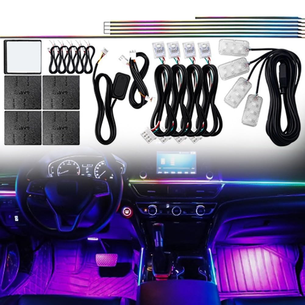 Striscia LED Auto RGB 90CM Controllo App