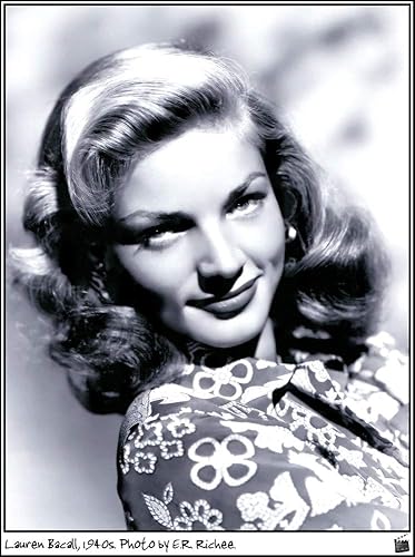 Posterazzi DAP18475 Lauren Bacall-1940, E.R. Richee - Impresión fotográfica, 8 x 10, multicolor