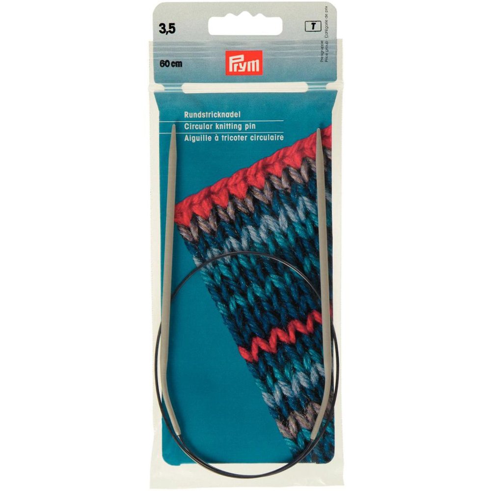 Prym Circular Knitting Needle, Aluminium, Grey, 3.5 mm