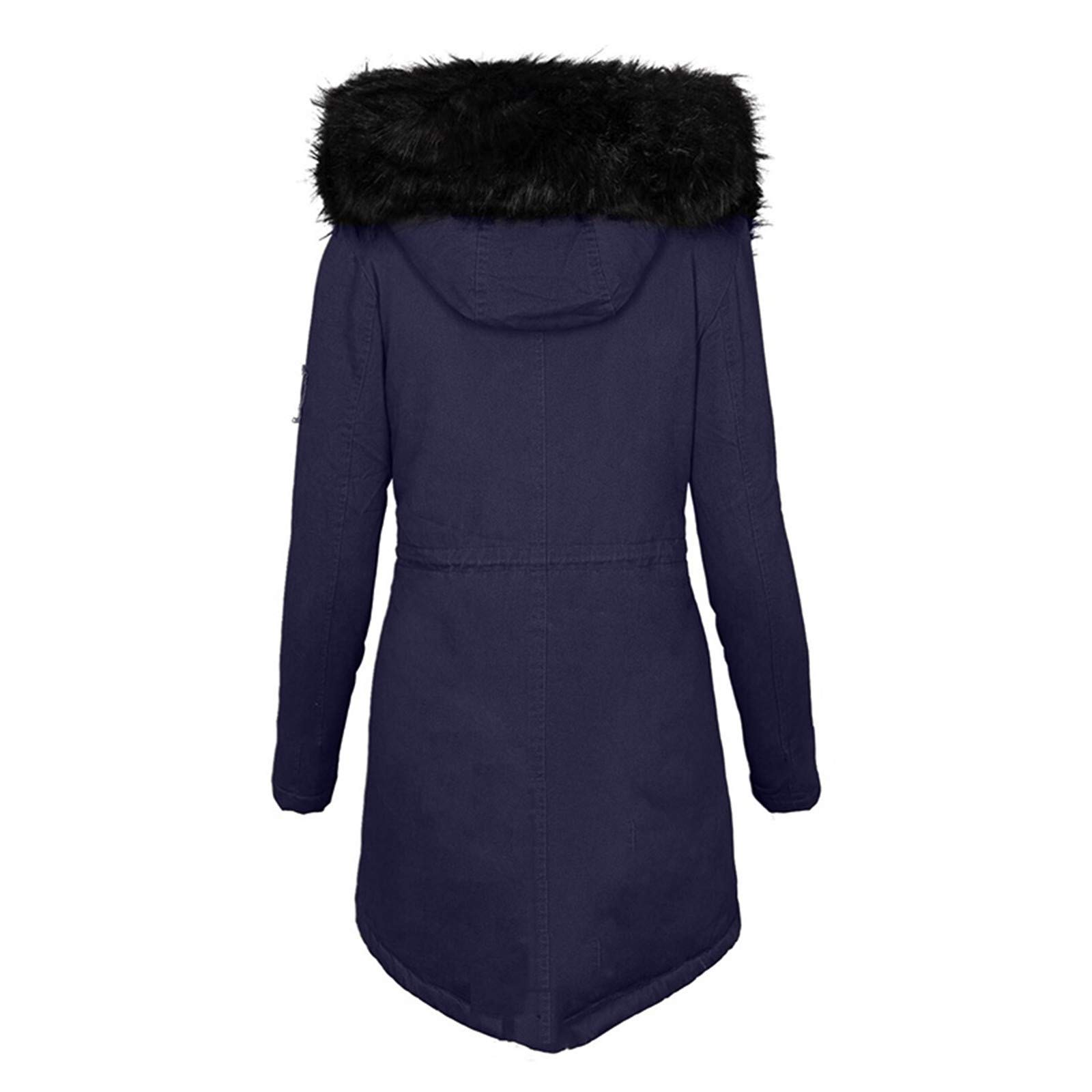 Parka de invierno para mujer: abrigo de invierno largo con piel sintética impermeable cálido chaqueta de invierno para mujer abrigo parka abrigo chaqueta polar chaqueta acolchada abrigo abrigo