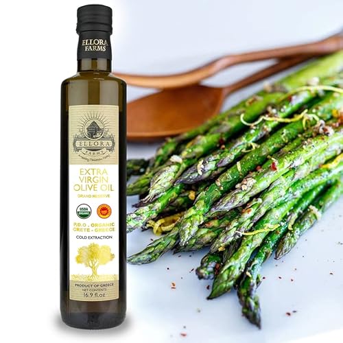 Ellora Farms, Organic Greek Extra Virgin Olive Oil, Certified Single Estate Pdo Organic Greece, First Cold Pressed, High In Polyphenol, Unfiltered & Unrefined, Kosher, , Dark Bottle, 17 Fl Oz, Pack Of 2 #TOP6