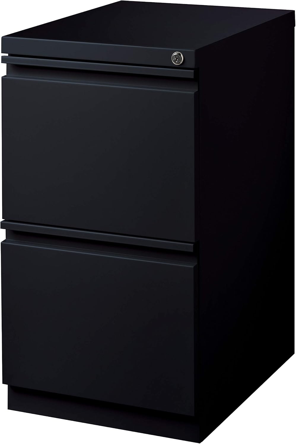 Pro Series Two Drawer Mobile Pedestal File Cabinet, Black, 20 inches deep