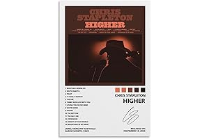 Chris Stapleton Poster Higher Album Cover Poster for Bedroom