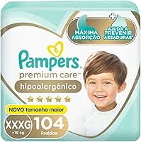 Fralda Pampers Premium Care Tamanho XXXG 104 Unidades