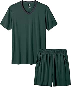 BAKUNE Pajamas DRY short sleeve shirt上 UAZNegozio Men's Cotton Short Sleeve Pajamas Sleepwear Adult