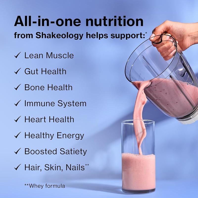 Shakeology 0g Added Sugar Plant-Based Protein - Tropical Strawberry, 7 Serv image 4