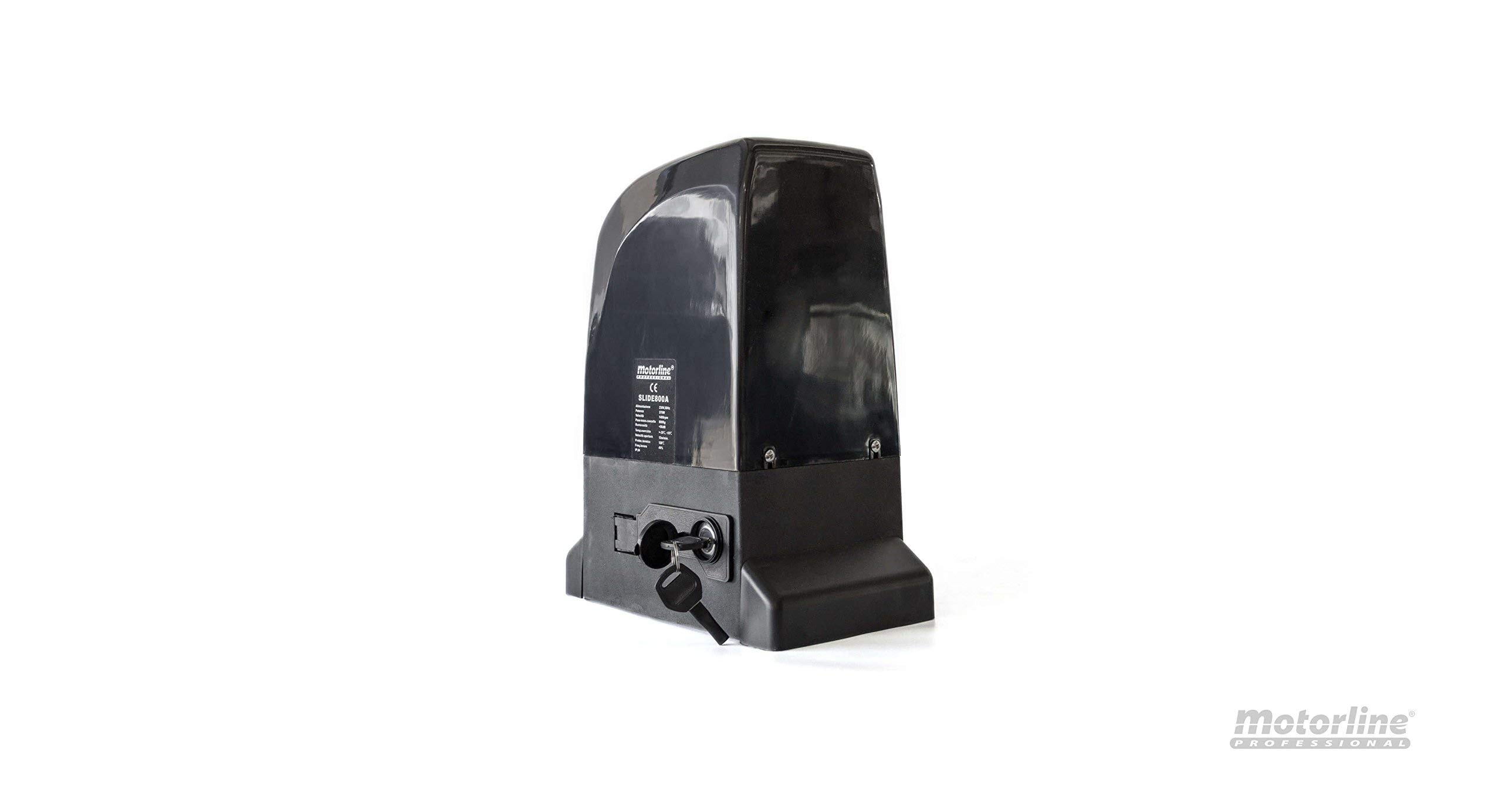 KIT Motor corredera Motorline Slide 800 Kg, para automatizar puertas y cancelas correderas de uso residencial, parking, garaje, cochera, alta calidad con 2 mandos alta seguridad