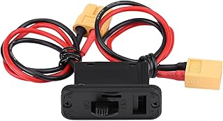 Oumefar RC Airplane Switch, Heavy Duty Large Current RC Airplane Model Switch Battery On/Off Connector Deformation Model with XT60 Male and Female Connectors