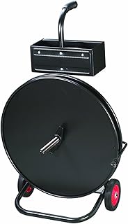 Nifty Products S160HC-A Portable Metal Hand Cart, Black, For Poly and Steel Strapping