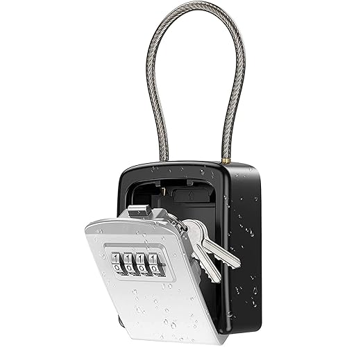 AMIR Upgraded Key Lock Box, Safe Lock Box for Keys
