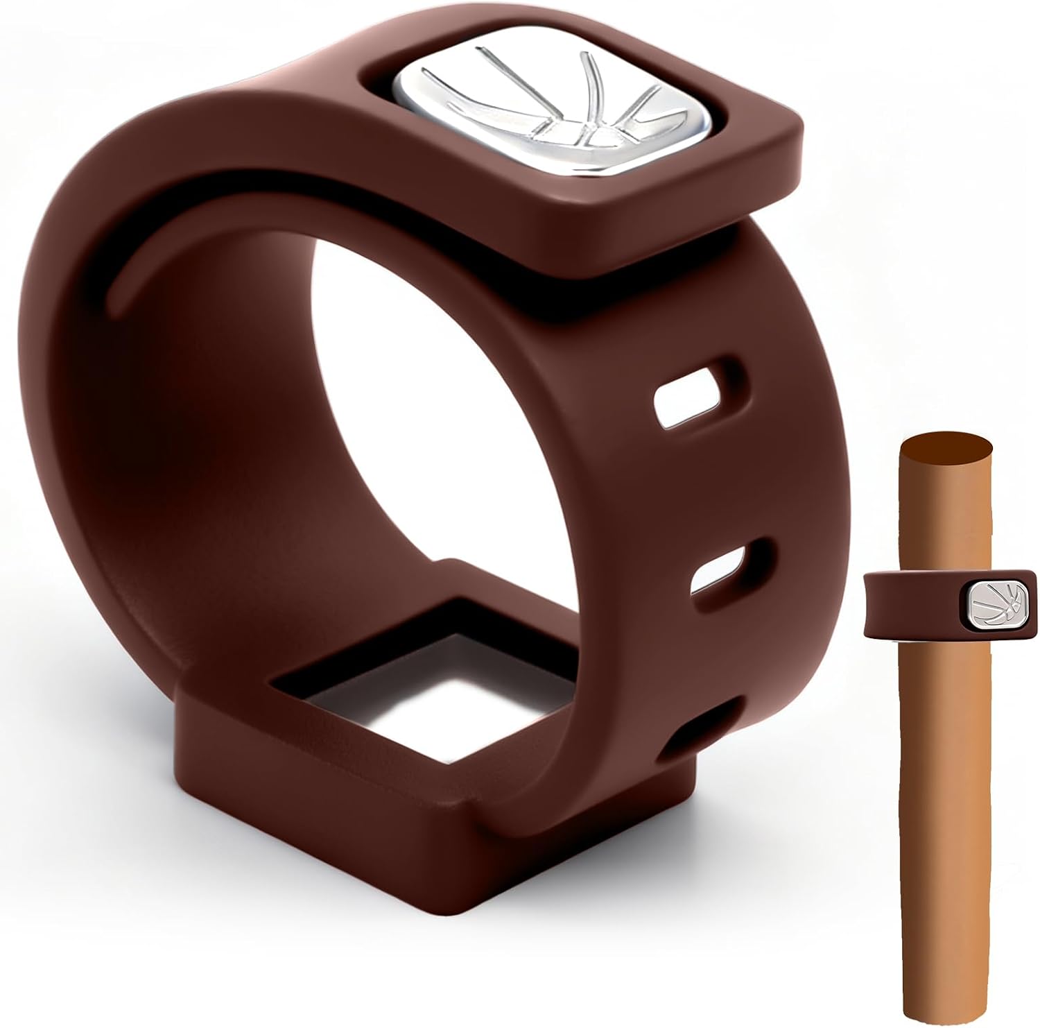 Adjustable Magnetic Cigar Holder for Golf - Fits 38 to 60 Ring Gauge Portable Stogie Clip for for Golf Cart Accessories, Fishing, Grilling, Camping, Built-in Strong Neodymium Magnet