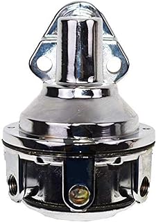 A-Team Performance High Pressure Mechanical Fuel Pump Assembly 12-835 - Chrome Diaphragm - 1/4 In NPT Inlet & Outlet - Compatible with Chevrolet Big Block V8 Engines, Includes Gasket