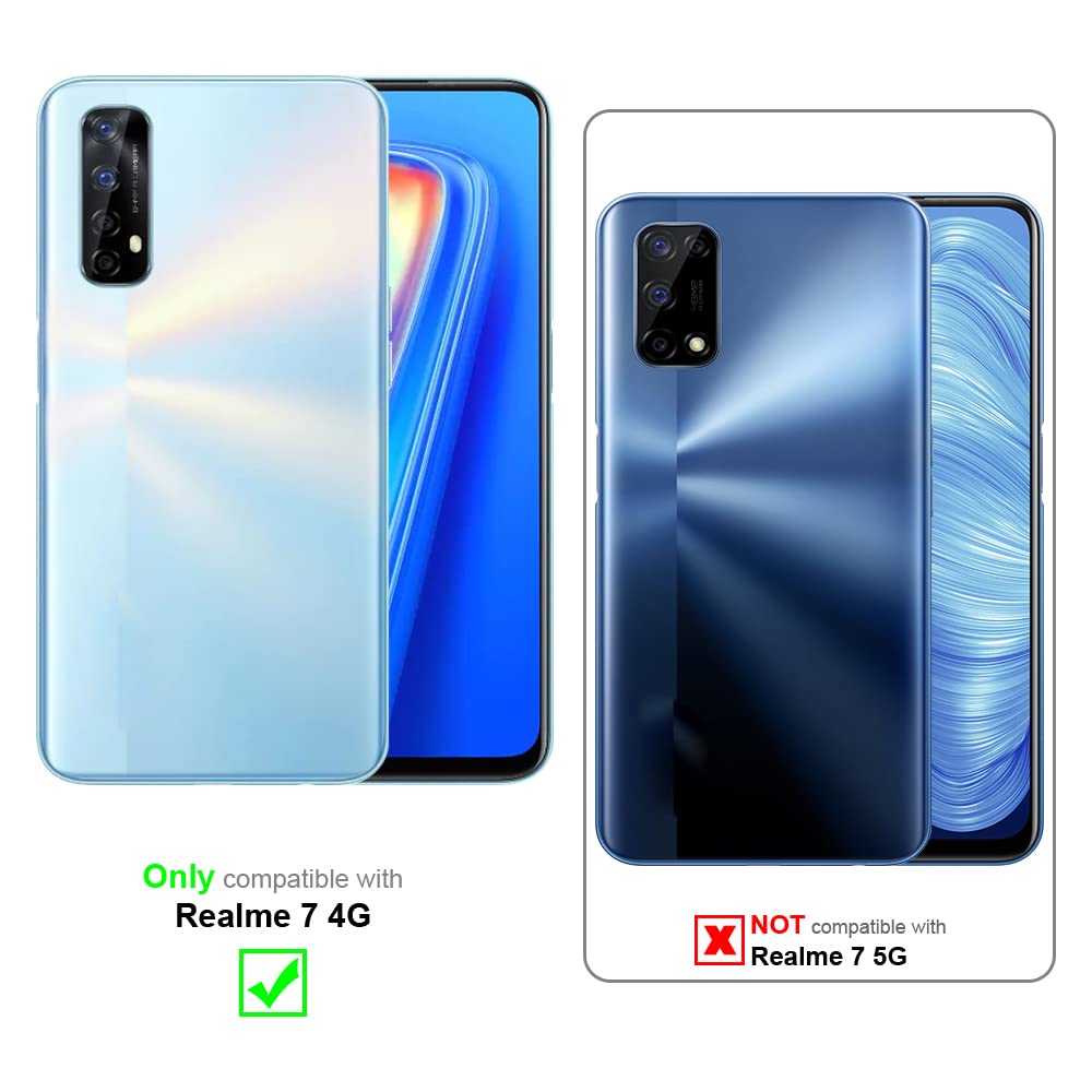 Cadorabo Custodia Portafoglio Per Realme 7 - Rossa, Con Slot Carte, Supporto E Chiusura Magnetica