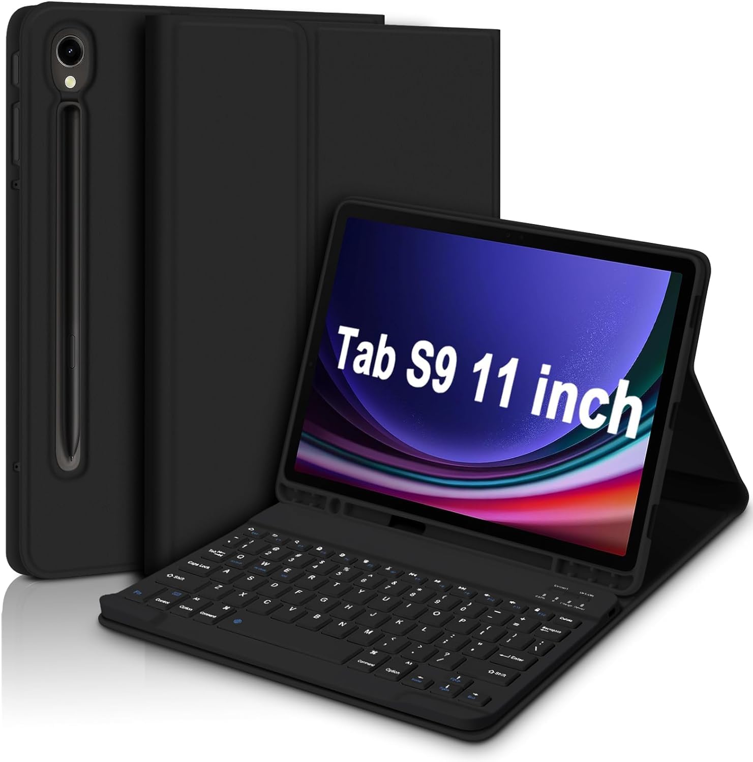 typecase Keyboard Case for Samsung Galaxy Tab S9 (11 Inch) & S9 FE (10.9 Inch) (Model SM-X710/X716B/X510/X516B) with S Pen Holder, Slim Lightweight Detachable Wireless Bluetooth Keyboard Cover (B0CN947R5Q) Amazon Price History, Amazon Price Tracker