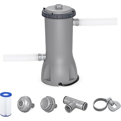 Bestway 1,000 GPH Filter Pump for Above Ground Swimming Pool with Type III-A/C Cartridge