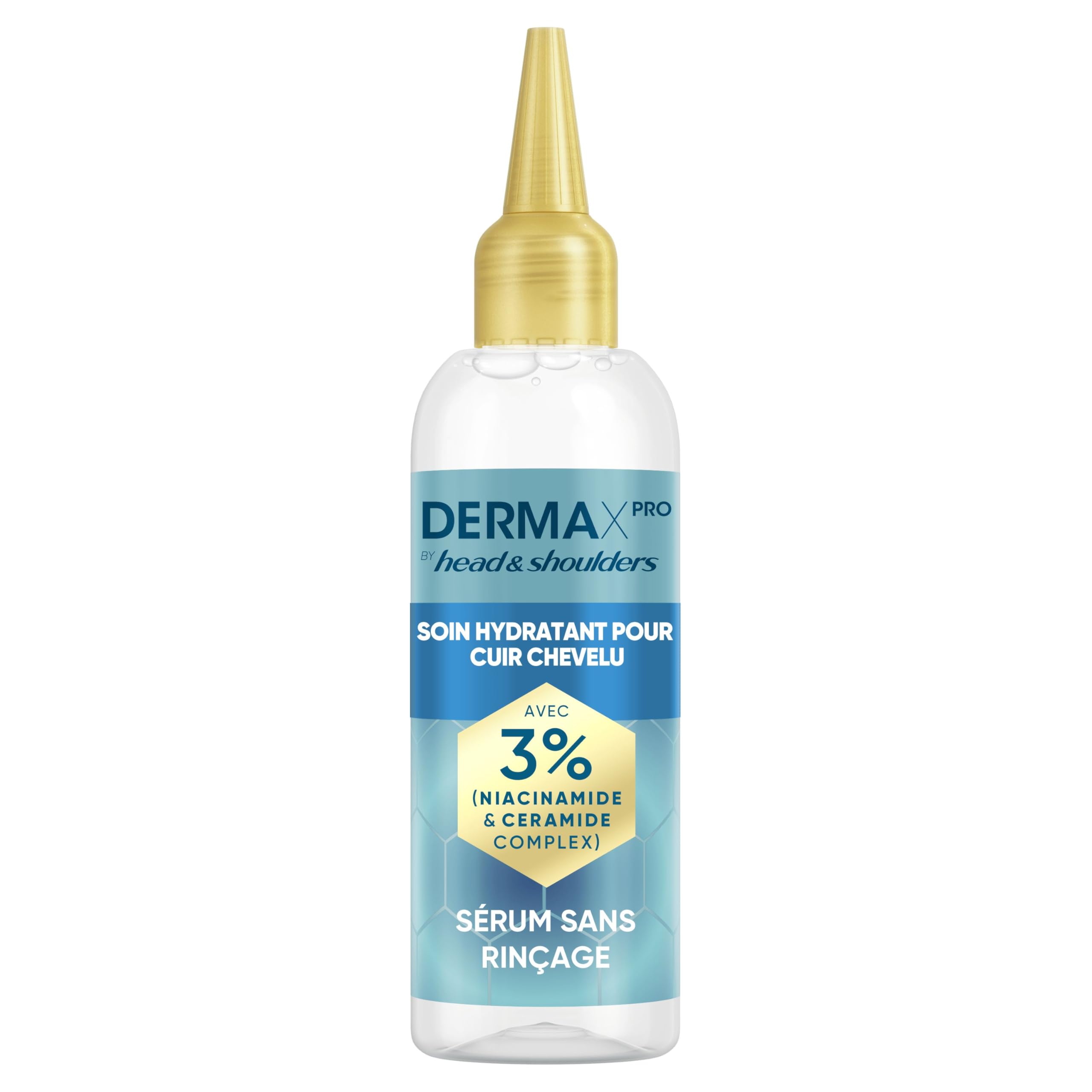 Head & Shoulders DermaXPro Soin Hydratant Pour Cuir Chevelu 145ml avec Niacinamide et Complexe de Céramides, Cuir Chevelu Sec et Tiraillé, Sérum Sans Rinçage Avec Sensation de Légèreté