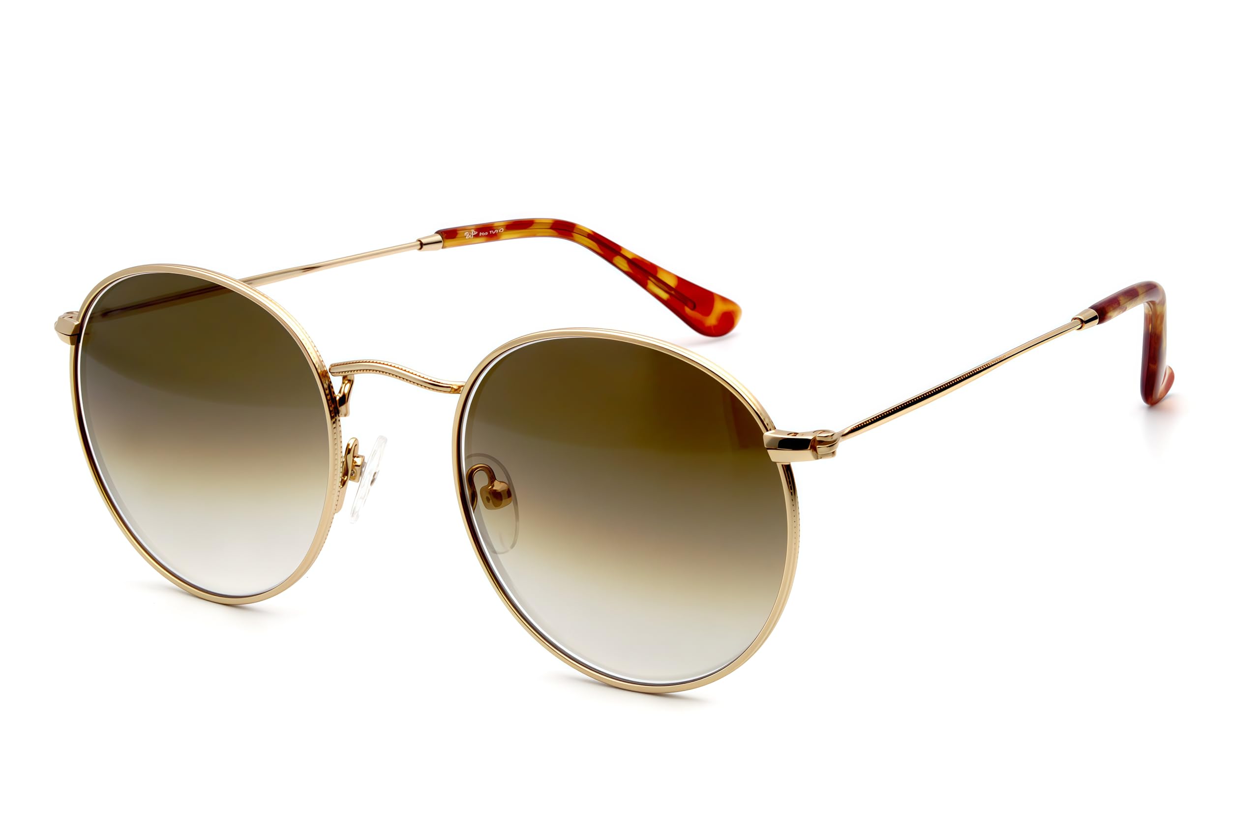 Gafas de sol de círculo de protección UV pequeñas Retro de metal redondo clásico Vidrio/lente polarizada