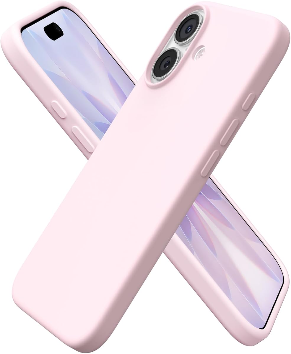 ORNARTO for iPhone 17 Case, Slim Liquid Silicone Cover, Chalk Pink | Premium Liquid Silicone, 4-Layer Protection, Soft-Touch Feel, Easy to Clean, Raised Edge Protection, Cute Color Options