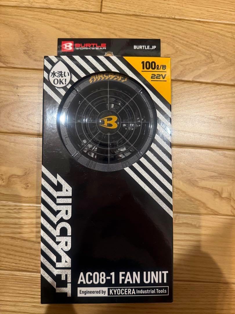 BURTLE AIR CRAFT 22v Battery & Fan ブラック BURTLE22Vバッテリー黒