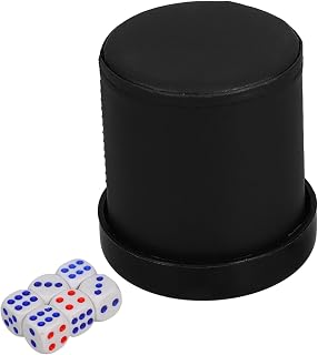 ULTECHNOVO 1set Portable Velvet Dice Cup Lid Reusable Dice Holder for Quiet Rolling Includes Compact Gaming Accessory for Parties and Game