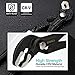 SHALL 3-Piece Groove Joint Pliers Set (12, 9-1/2, 7 Inch), Push-Lock Water Pump Pliers In Cr-v Steel, Fast Adjustable Tongue and Groove Pliers with Tool Roll Bag for Home Repair & Plumbing