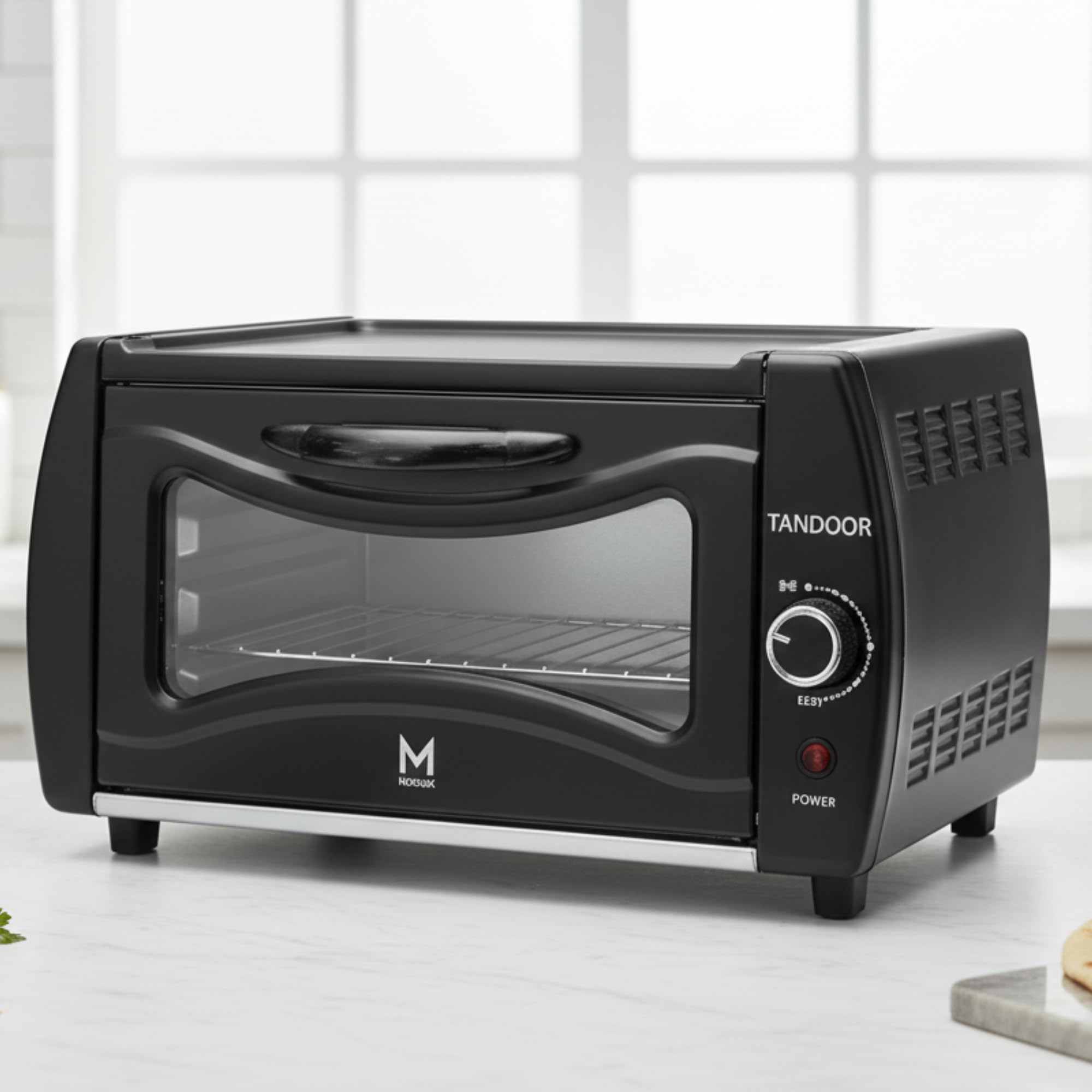 Tandoor Mini Oven Lahmacun Pizza Naan Chapati Break Maker - Electric Tandoor, Black