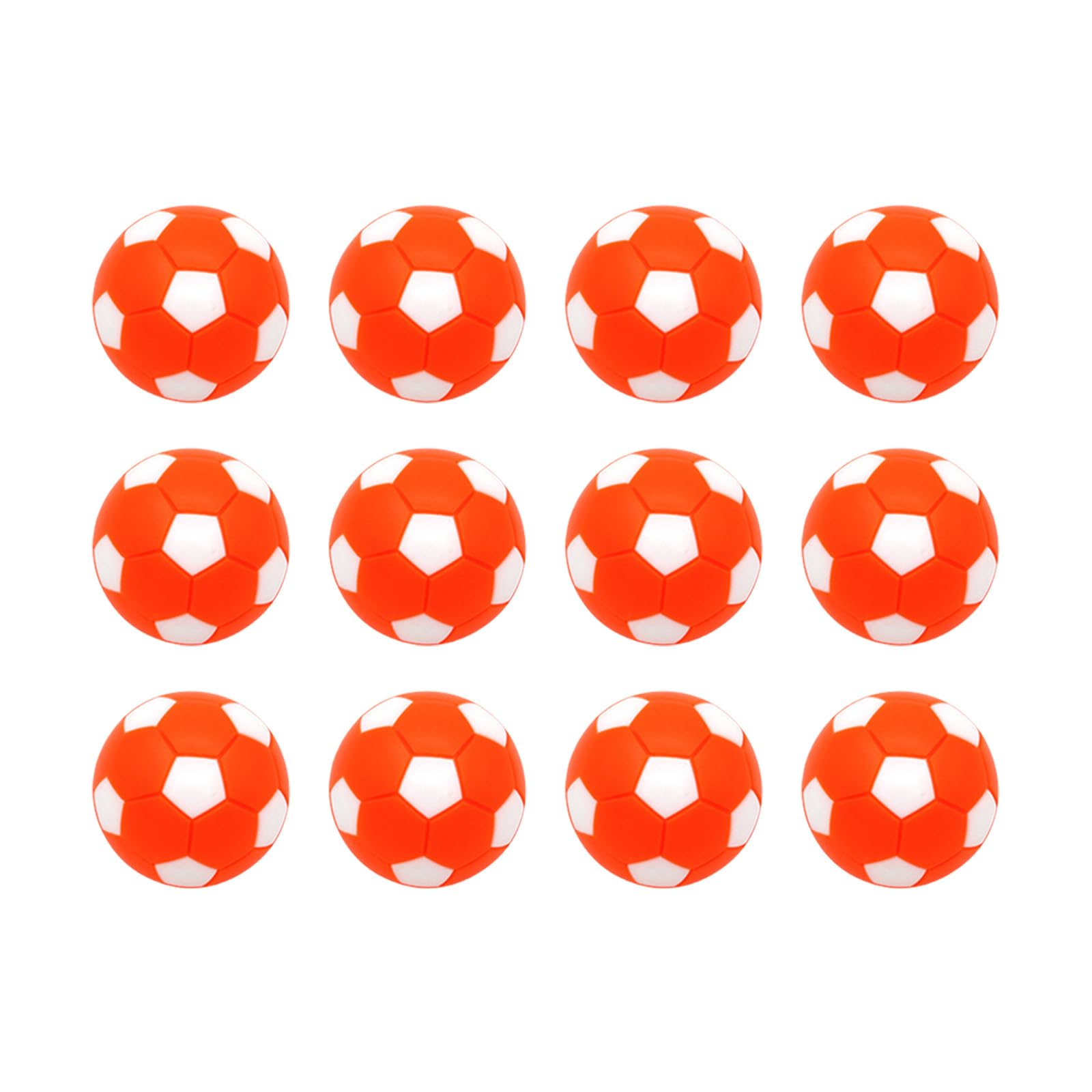 Maxtonser 12Pcs 28mm Foosballs Table Game Replacement Balls Official Tabletop Game Balls Table Soccer Balls Football Machine Part