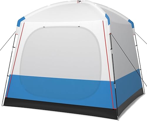 Miniatura 1 de Goplus Tienda de campaña para 3 a 5 personas, refugio de cabina portátil con puerta frontal de malla grande de doble capa, ventanas de malla de