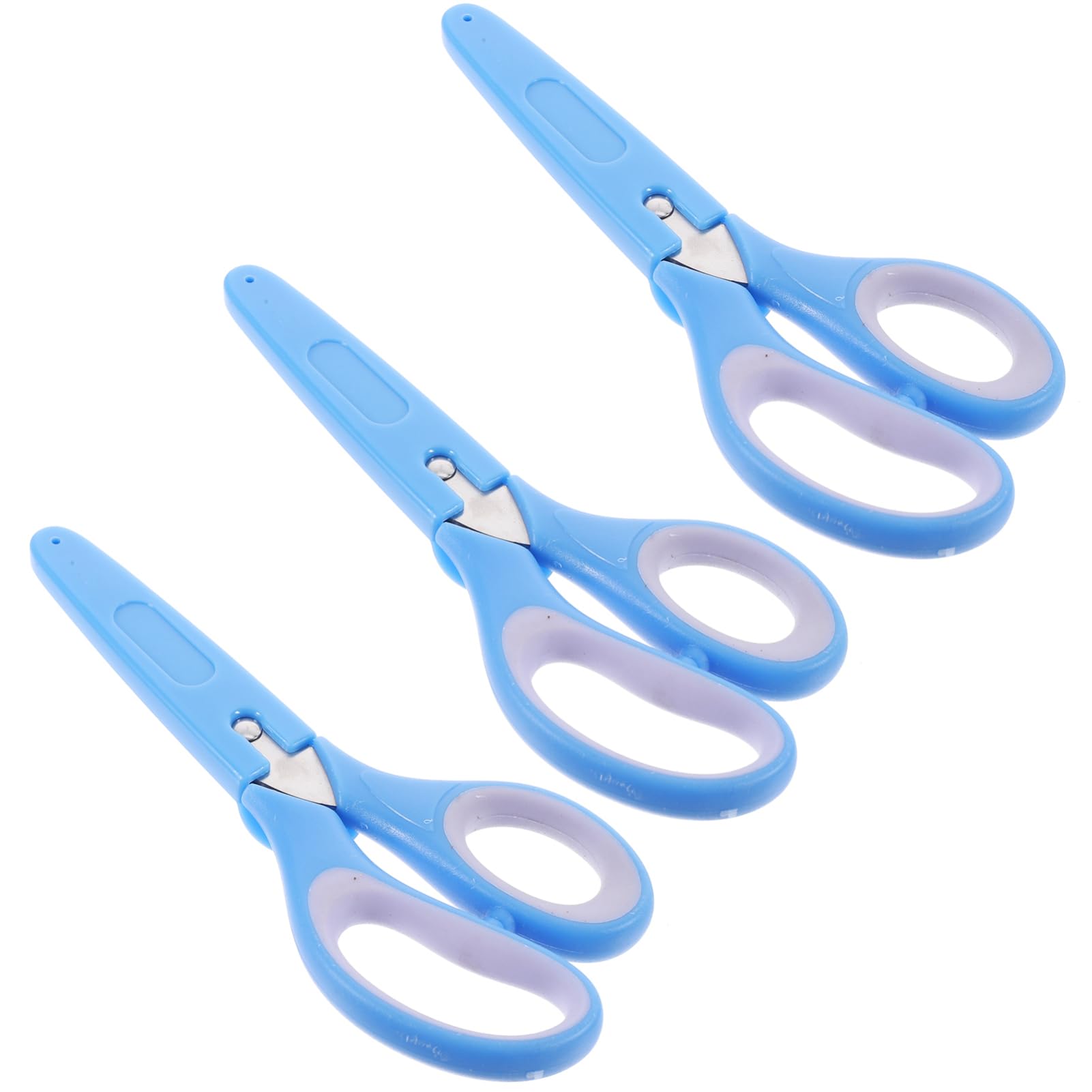9pezzi Forbici Per Ragazzo Ragazza Con Manico Ergonomico e Protezione Per Scuola e Attività Di Fai Te Forbici Piccole e Leggere Per Lavori Manuali e Scrapbooking