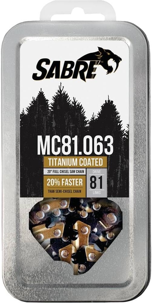 Stens 099-0816 81 DL .325" LP .063" Gauge Titanium Chainsaw Chain Compatible with/Replacement for Oregon Ref. 22BP081G, 22BPX081G, 22LPX081CK, 22LPX081G, Carlton K3C-081G, K3C-81E