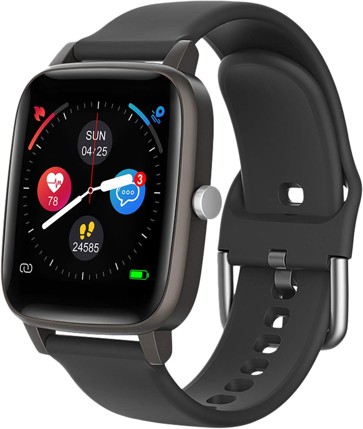 LCW Smart Watch for iPhone Android, Fitness Tracker Health Watch w/ Heart Rate Blood Oxygen Monitor, Body Temperature, 1.4" Touch Screen Smartwatch, Sleep Step Tracker, IP67 Waterproof Fitness Watch