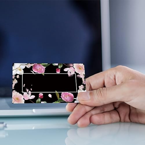 Miniatura 6 de Tarjetas de visita personalizadas, 100 tarjetas de visita de floristería frontal y trasera, personalizadas con tu logotipo, 3.5 x 2 pulgadas, papel