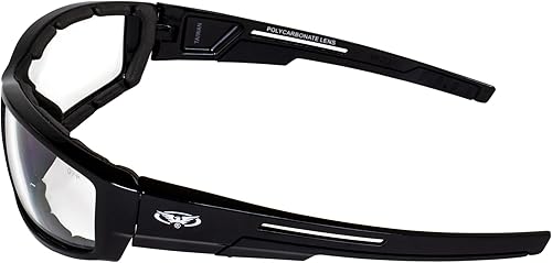 Miniatura 4 de Global Vision Lote de 2 gafas de sol acolchadas para motocicleta, transparentes y ahumadas, ATV Quad y ciclomotor