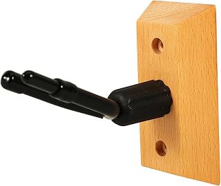 HOMSFOU Violin Viola Wall Mounted Hanger Rack with Bow Hook