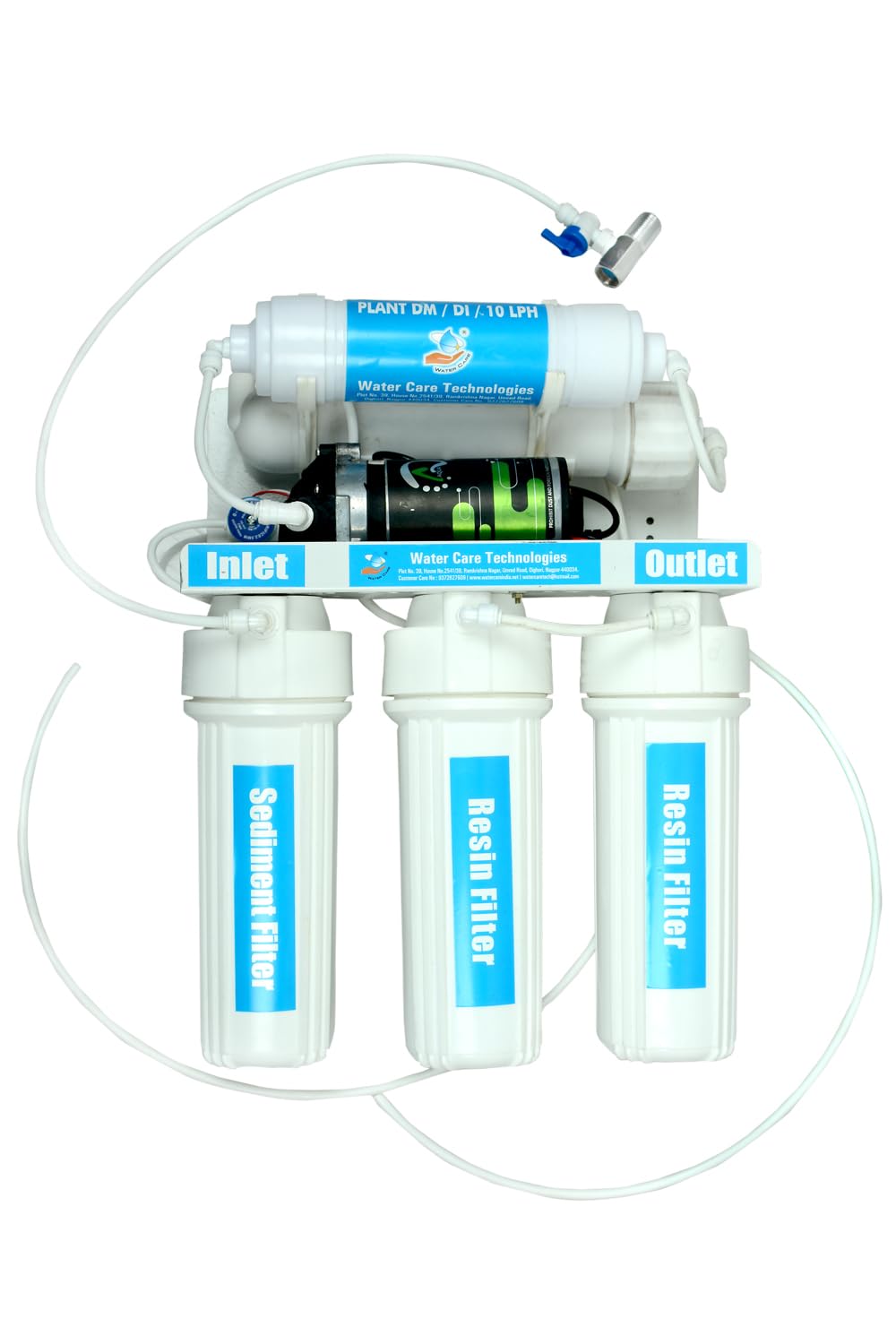 WATER CARE TECHNOLOGIES DIY Water Purification Unit I Convert your tap water to Your Own Dimineralised D.M/De Ionised, Distilled water/Salt-Free, water Dispensing unit-image-31