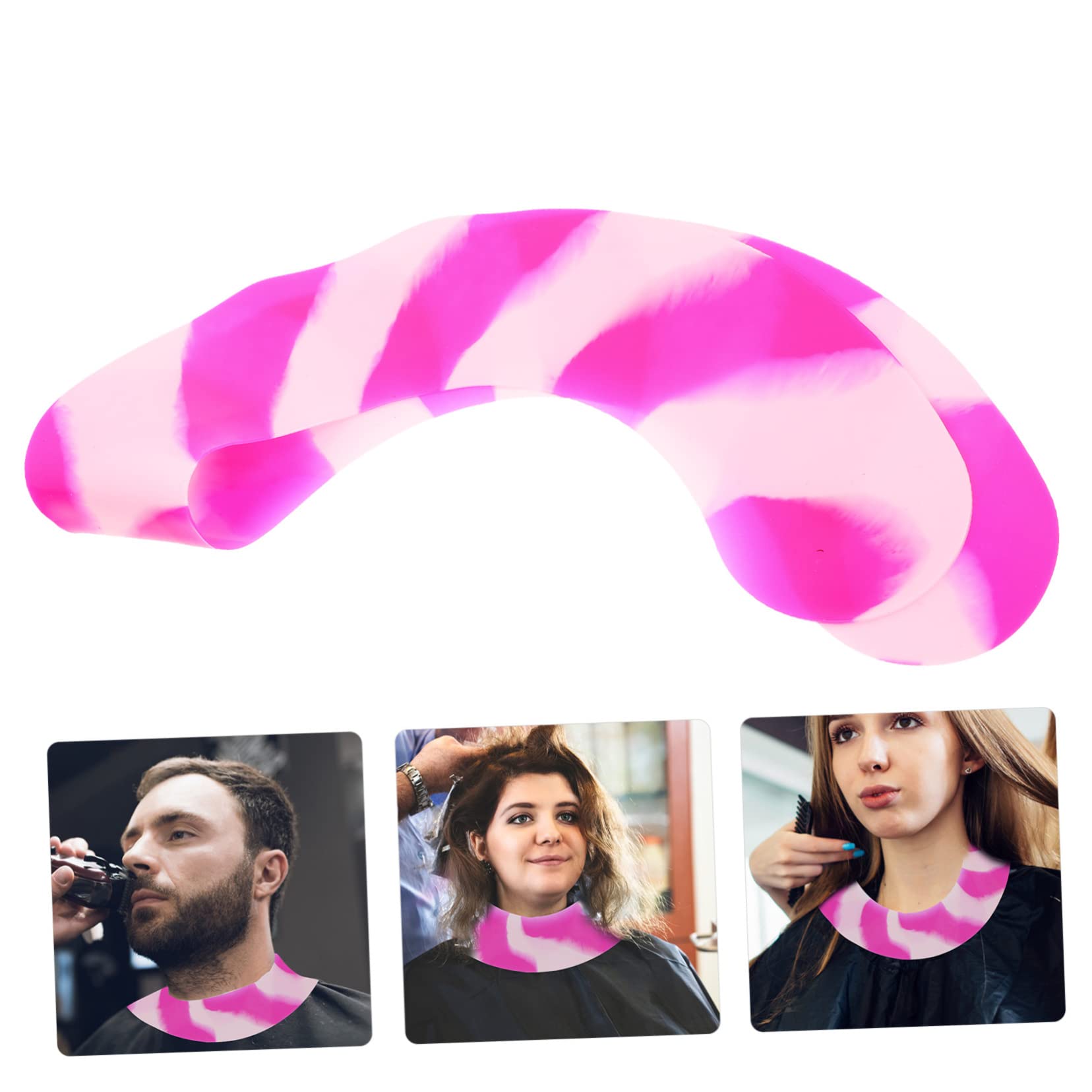 FRCOLOR 4pezzi Mantellina Siliconper Parrucchieri e Traspirante Collare Protettivo Per e Colorazione Design Per e