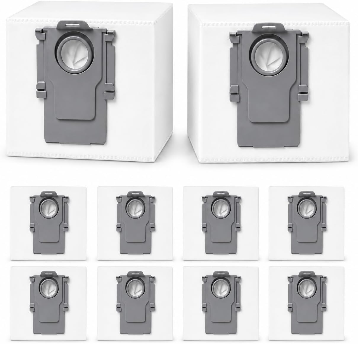 10 Pack Dust Bag Compatible with Roborock Q7 M5+, Q10 S5+/Q10 X5+, Q5, Q5+, Q5 Pro+ Q5 Max+ S8+ S8 Pro Ultra S7 MaxV Ultra S7 Pro Ultra Q7+ Q7 Max+ T8 Q5+ G10S PRO Q7 Max+ Q8 Max+ Robot Vacuum Cleaner