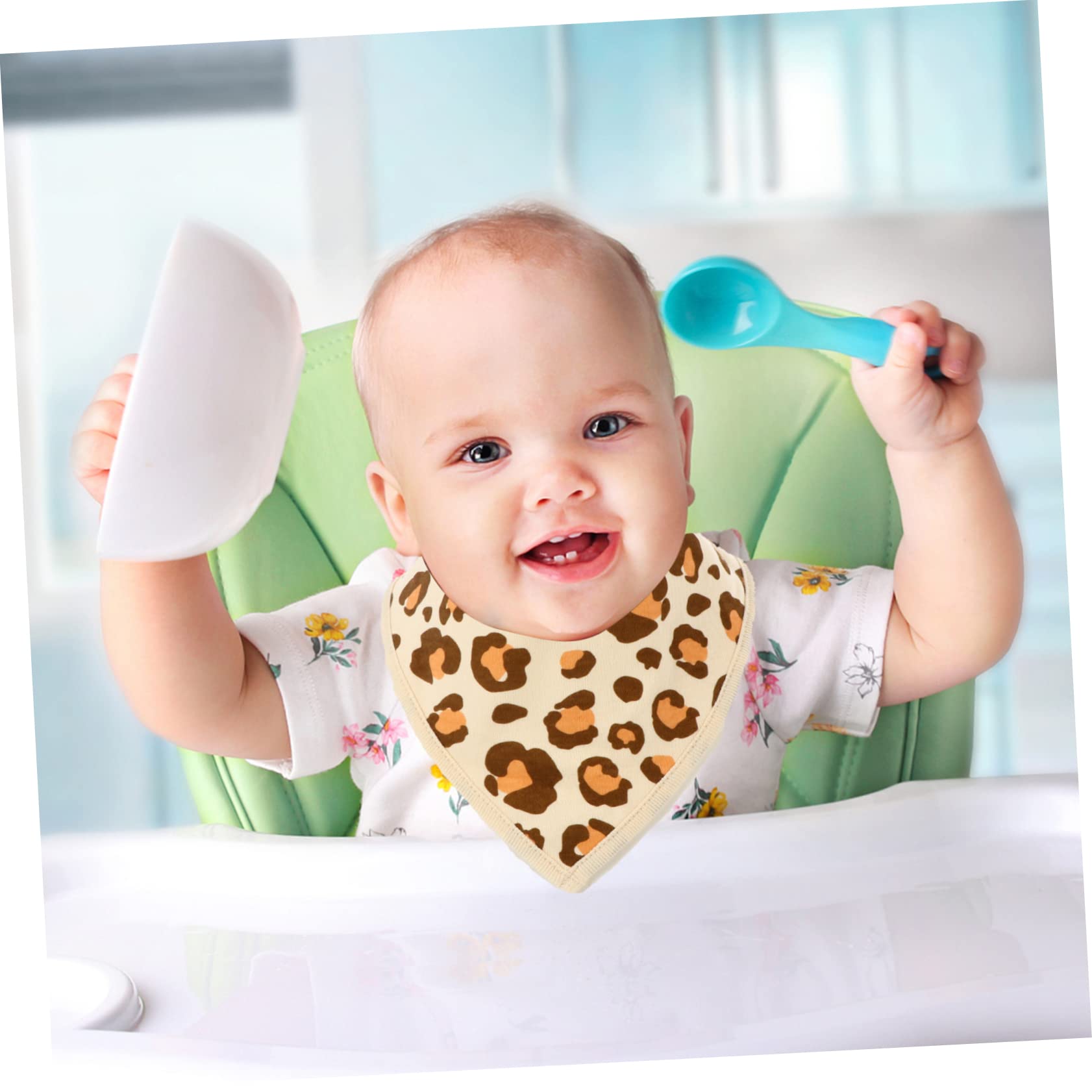 VICASKY 9piezas Baberos Bandana Para Bebés Baberos Impermeables De Algodón Para Alimentación y Saliva Toallas Para Recién Nacidos y Niño Niña Pequeños Ajustables y Cómodos