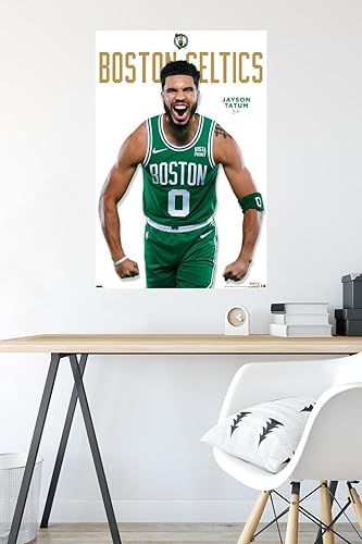 Miniatura 5 de Trends International NBA Boston Celtics - Póster de pared Jayson Tatum Feature Series 23, 22.37 x 34.00 pulgadas, paquete de póster y montaje