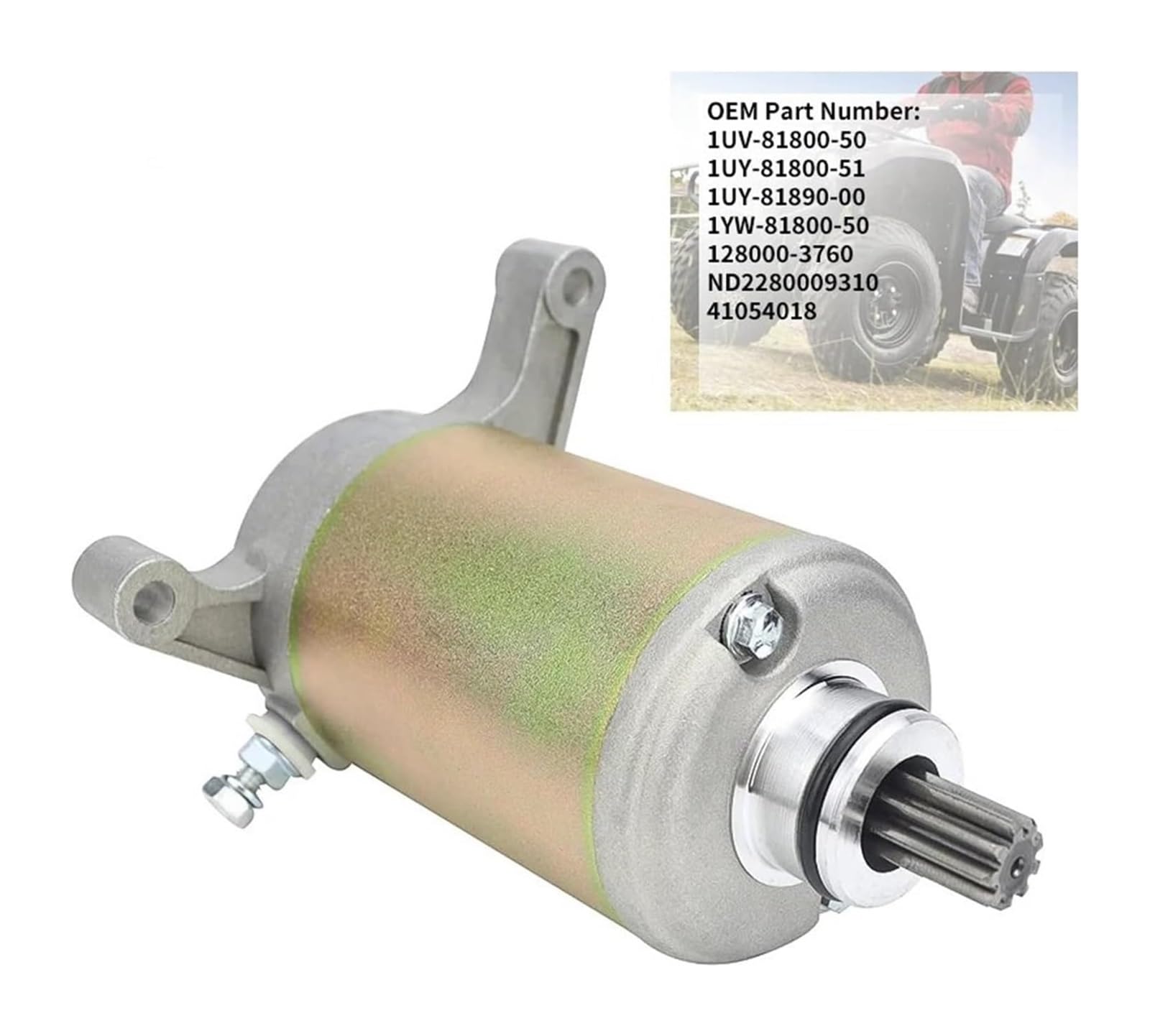 Motor Arranque Motocicleta para Big para Bear para Kodiak para Raptor para Warrior 350 para Terra para Motor De Arranque BMS
