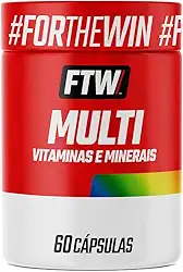 FTW Multi Vitaminas e Minerais com Vitaminas A, C, D, E, Complexo B, Zinco e Selênio, Suplemento Alimentar para Energia, Vitalidade e Bem-Estar (60 Cápsulas)