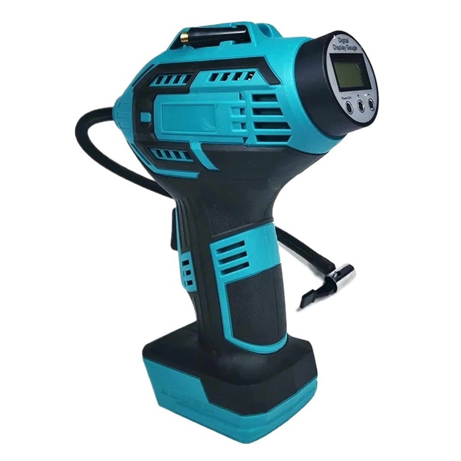 Bezprzewodowy Inflator Elektryczna Pompa Powietrza Kompresor Do Opon Samochodowych Z Cyfrowym Wyświetlaczem Nadmuchiwana Elektronarzędzia Akumulatora 18 V Szybki Użyciu(Without Battery)