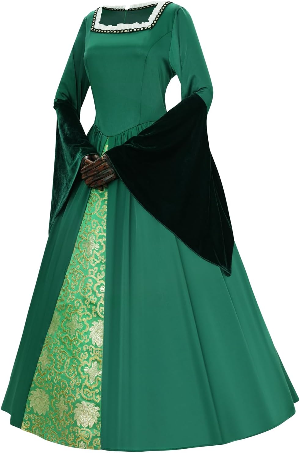 Vintage Renaissance Tudor Anne Boleyn Costume Outfit Anne Boleyn Cosplay Dress - Image 5