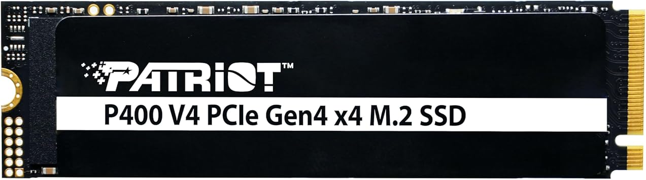 Patriot P400 V4 2TB Internal SSD - NVMe PCIe Gen 4x4 - M.2 2280 - Sequential Read Up to 6,200MB/s and Sequential Write Up to 5,200MB/s - PS5 Compatible - Solid State Drive - P400VP2TBM28H