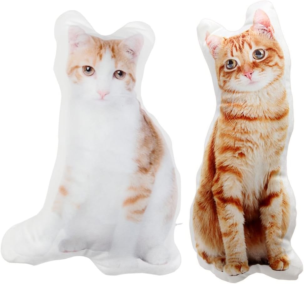 Custom Photo Pillow Cat Lovers Gift Decorative Pillows Stuffed Animal Cat Gifts Cat Cushion